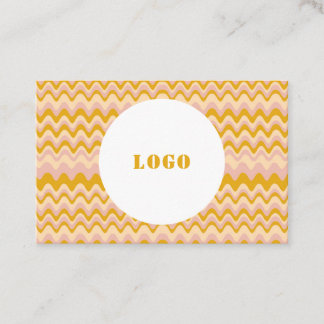 Tarjeta De Visita Ondas abstractas de Boho personalizadas