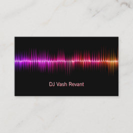 Tarjeta De Visita Ondas acústicas profesionales de DJ
