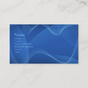 Tarjeta De Visita Ondas azules