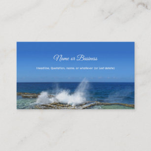 Tarjeta De Visita Ondas de aplastamiento