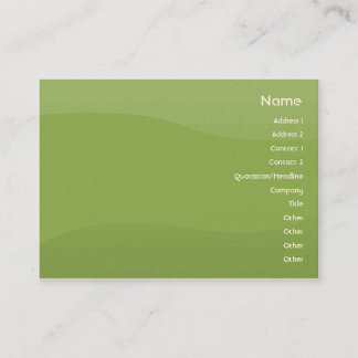 Tarjeta De Visita Ondas de Foamgreen - rechonchas