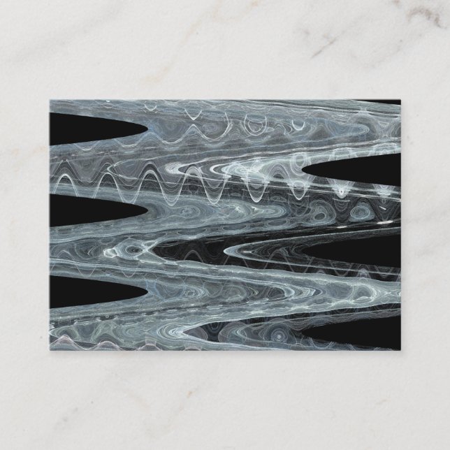 Tarjeta De Visita Ondas de hielo (Anverso)