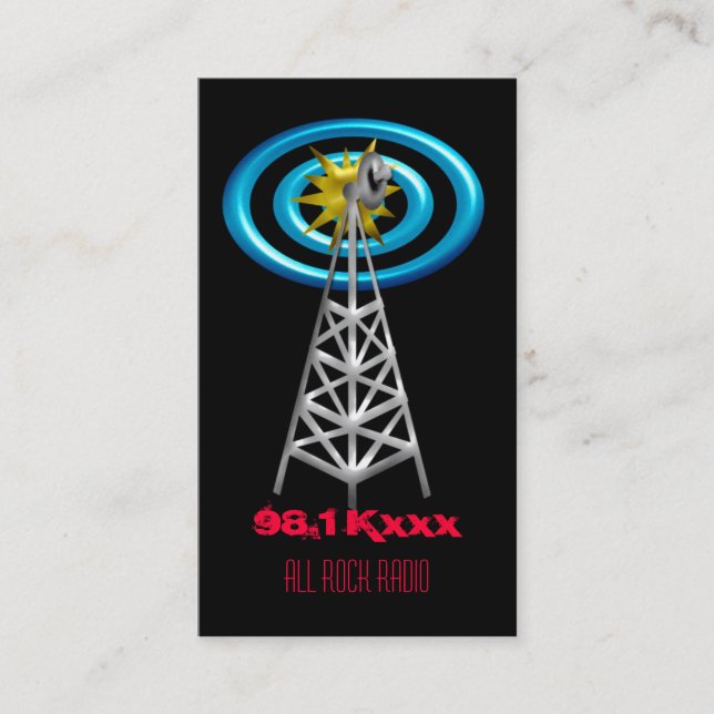 Tarjeta De Visita ondas de radio (Anverso)