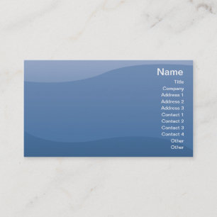 Tarjeta De Visita Ondas del azul - negocio