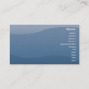 Tarjeta De Visita Ondas del azul - negocio