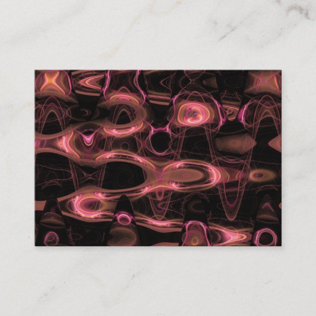 Tarjeta De Visita Ondas Fractales Flame 01 (Anverso)