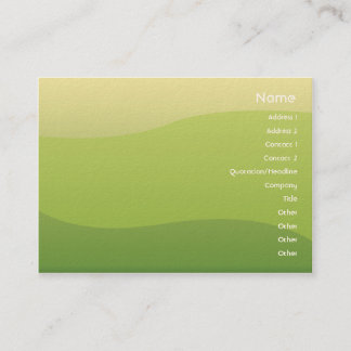 Tarjeta De Visita Ondas verdes - Chubyy