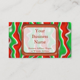 Tarjeta De Visita Ondulaciones del navidad