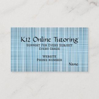 Tarjeta De Visita “Online Turoring” Business Card