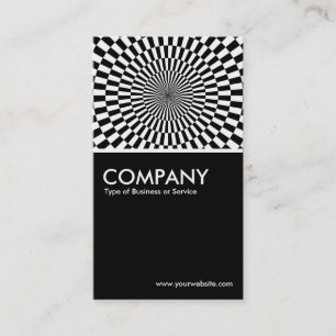 Tarjeta De Visita Op Art - Negro