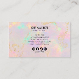 Tarjeta De Visita opal stone