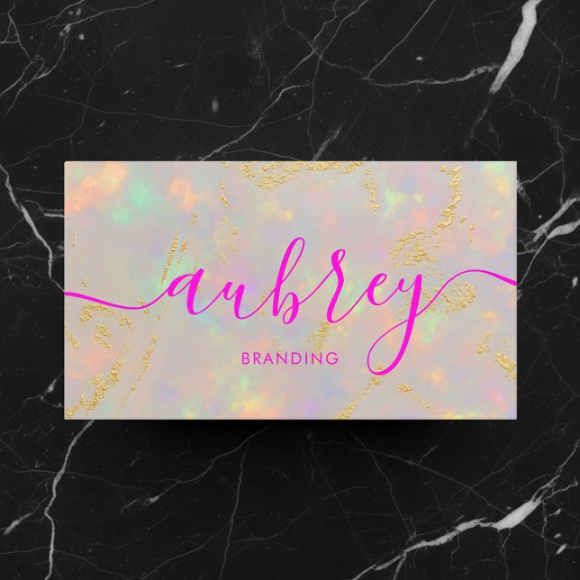 Tarjeta De Visita Opal Stone Logo QR Code (Subido por el creador)