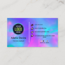 Tarjeta De Visita Opal Stone Luxury Business Card Design
