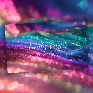 Tarjeta De Visita ópalo Pretty Holográfico Brillo Femenino colores n