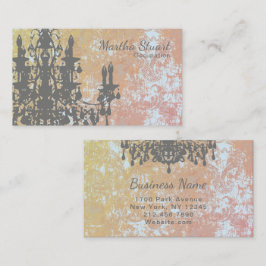 Tarjeta De Visita OPCIONES DE COLOR / PAPEL / FORMA DE Lámparas de C