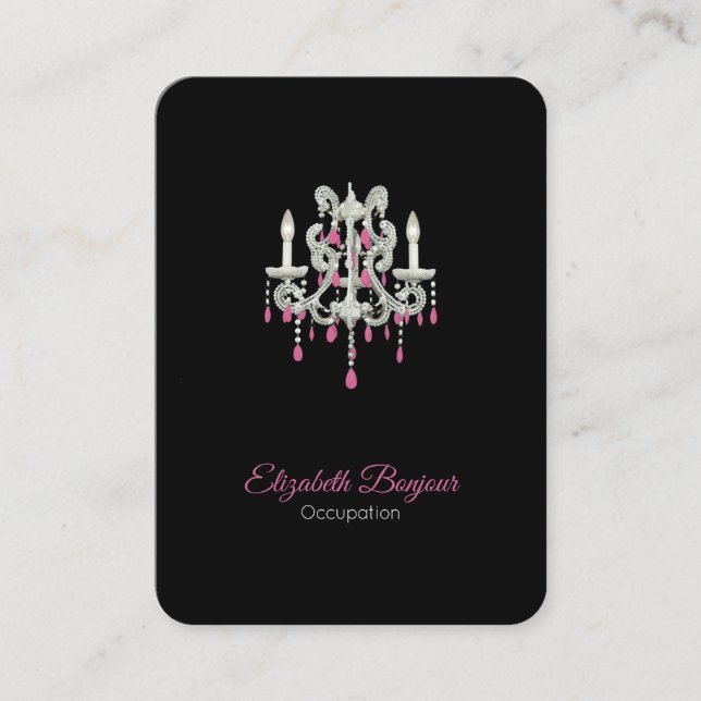 Tarjeta De Visita OPCIONES DE PAPEL/TAMAÑO/FORMA DE Lámpara nocturna (Anverso)