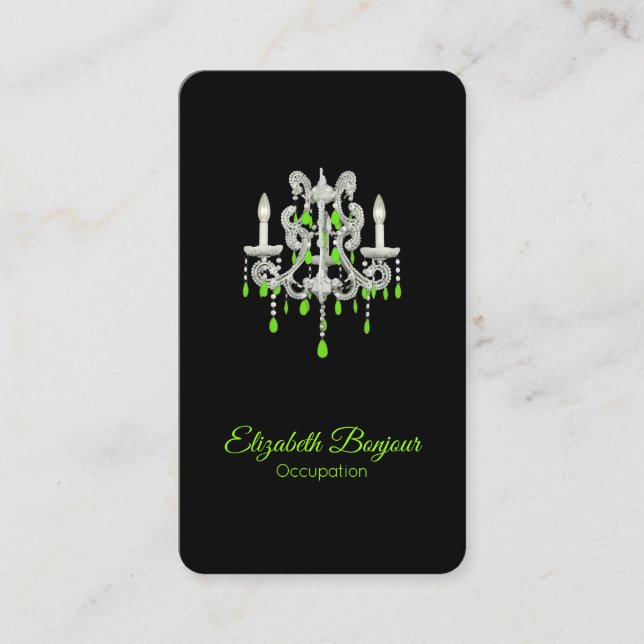 Tarjeta De Visita OPCIONES DE PAPEL/TAMAÑO/FORMA DE Lámpara nocturna (Anverso)