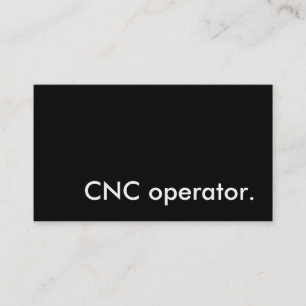Tarjeta De Visita operador cnc.