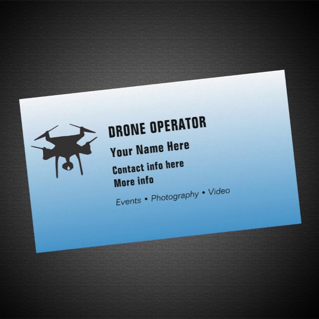 Tarjeta De Visita Operador de drones (Subido por el creador)
