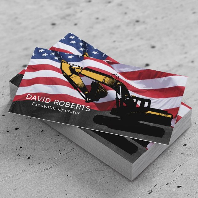 Tarjeta De Visita Operador de planta excavadora de construcción Patr (Subido por el creador)