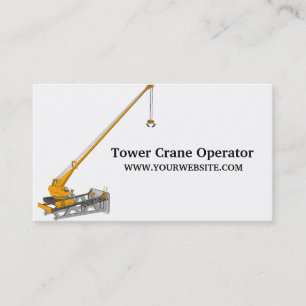 Tarjeta De Visita Operador de torre - Construcción