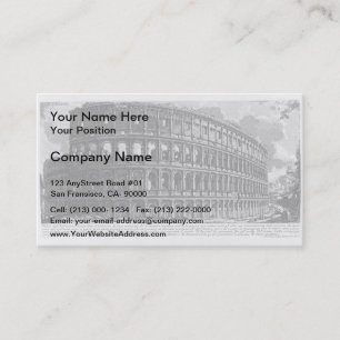 Tarjeta De Visita Opinión de Juan Piranesi- del Amphitheatre de