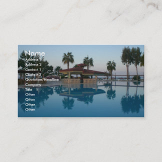 Tarjeta De Visita Opinión de la piscina