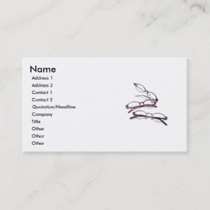 Tarjeta de visita óptica