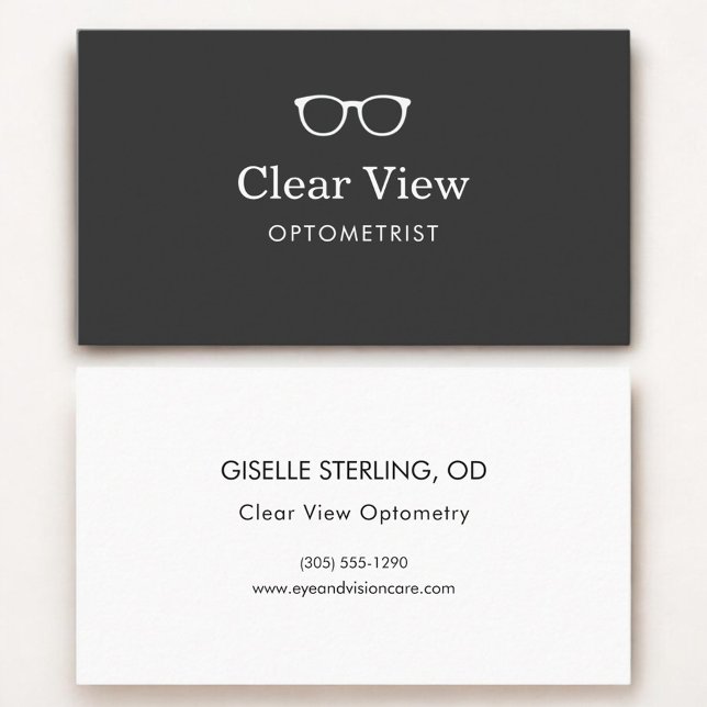 Tarjeta De Visita Óptica de gafas modernas (Subido por el creador)