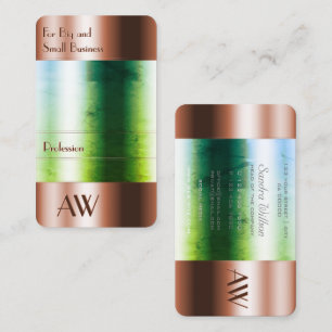 Tarjeta De Visita Óptica de vidrio de caja de oro con Rosa llamativo