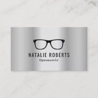 Optometrist Eye Glasses Metálico Plata Moderna