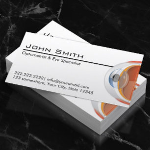 Tarjeta De Visita Optometrist & Eye Specialist