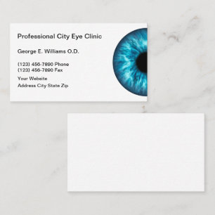 Tarjeta De Visita Optometrist Professional Business Cards Eye