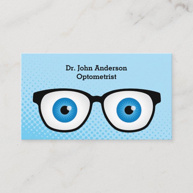 Tarjeta De Visita Optometrista colorido (Anverso)