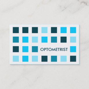 Tarjeta De Visita OPTOMETRISTA (cuadrados de la MOD)