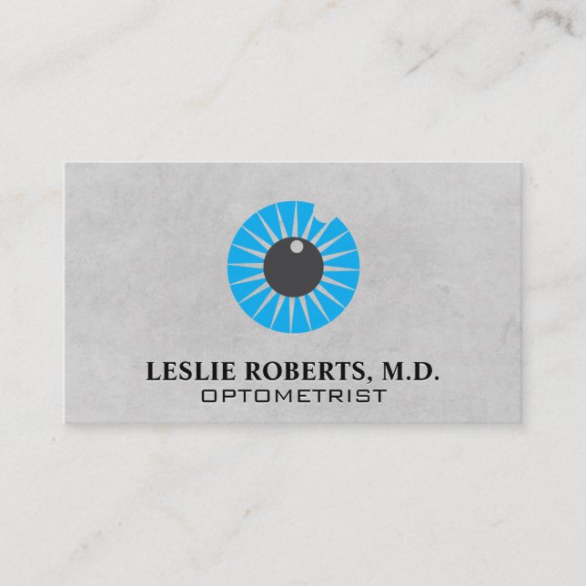 Tarjeta De Visita Optometrista | Icono ocular (Anverso)