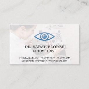 Tarjeta De Visita Optometrista   Phoropter   Icono ocular