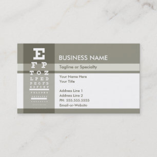 Tarjeta De Visita optometrista profesional