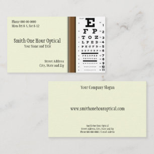 Tarjeta de visita Optometrists