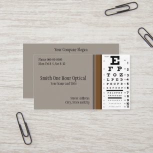 Tarjeta de visita Optometrists