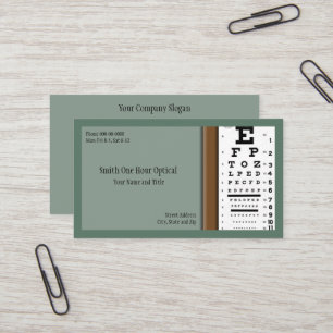Tarjeta de visita Optometrists