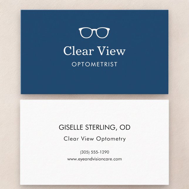 Tarjeta De Visita Optometry Modern Eyewear Doctor (Subido por el creador)