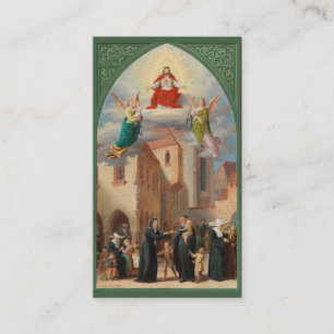 Tarjeta De Visita Oración al sacerdote católico San Vicente de Paul