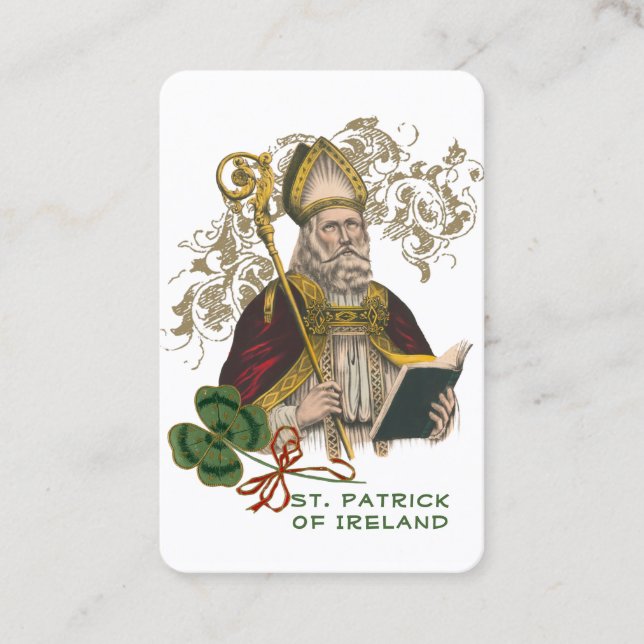 Tarjeta De Visita Oración católica de San Patricio (Anverso)