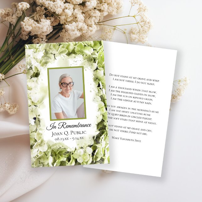 Tarjeta De Visita Oración conmemorativa del funeral de la acuarela d (Subido por el creador)
