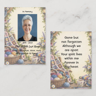 Tarjeta De Visita Oración de foto conmemorativa para amantes del gan