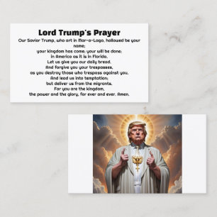 Tarjeta De Visita Oración de Lord Trump por MAGA