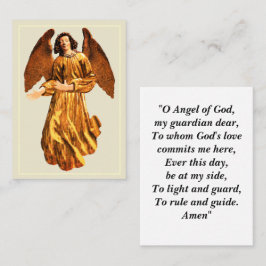 Tarjeta De Visita Oración del Ángel de Guardian