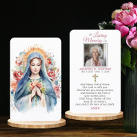 Oración religiosa católica Virgin Mary Cross Flora