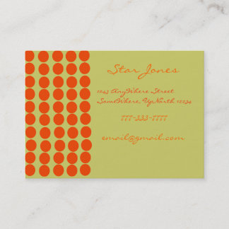 Tarjeta De Visita Orangerie